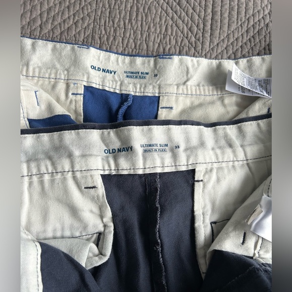 Bundle of 2 Old Navy Ultimate Flex Slim fit Flat front shorts Size 33 - Picture 2 of 2